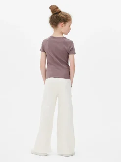 Hauts Et T-Shirts|Primark T-shirt Effet Délavé à Imprimé Papillons Violet