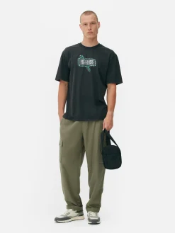 T-Shirts Et Sweat-Shirts À Motifs|Beetlejuice|Primark T-shirt Effet Délavé Beetlejuice Anthracite