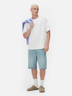 Hauts Et T-Shirts|Primark T-shirt En Coton à Coupe Décontractée Blanc