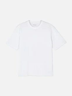Hauts Et T-Shirts|Primark T-shirt En Coton à Coupe Décontractée Blanc