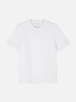 Hauts Et T-Shirts|Primark T-shirt En Maille Ottoman Côtelée Blanc