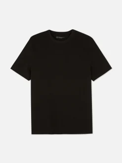 Hauts Et T-Shirts|Primark T-shirt En Maille Ottoman Côtelée Noir
