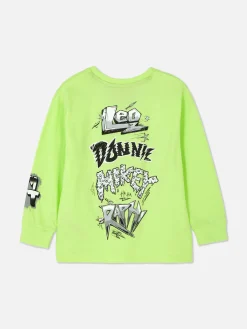 Hauts Et T-Shirts|Primark T-shirt Graphique à Manches Longues Les Tortues Ninja Citron vert