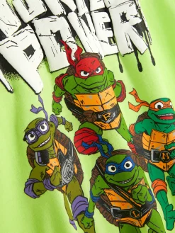 Hauts Et T-Shirts|Primark T-shirt Graphique à Manches Longues Les Tortues Ninja Citron vert