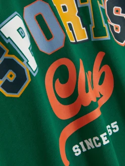 Hauts Et T-Shirts|Primark T-shirt Graphique à Manches Courtes Vert