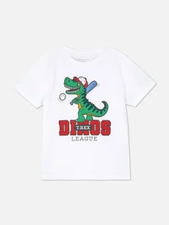 Hauts Et T-Shirts|Primark T-shirt Graphique à Manches Courtes Blanc
