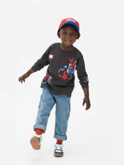 Hauts Et T-Shirts|Primark T-shirt Graphique à Manches Longues MARVEL Avengers Anthracite