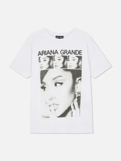 Hauts Et T-Shirts|Primark T-shirt Graphique Ariana Grande Blanc