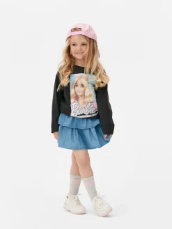 Hauts Et T-Shirts|Primark T-shirt Graphique Barbie à Manches Longues Anthracite