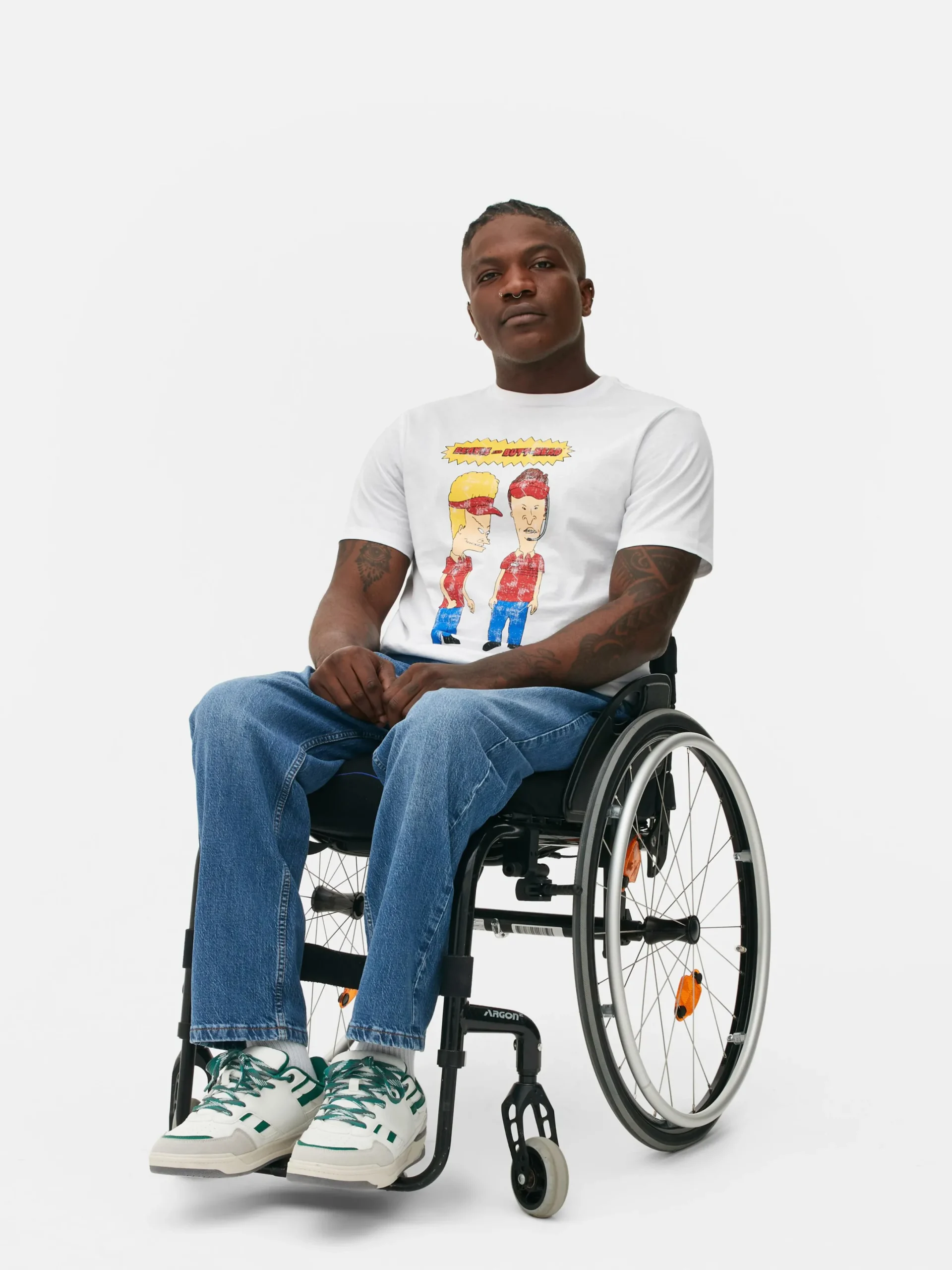 T-Shirts Et Sweat-Shirts À Motifs|Hauts Et T-Shirts|Primark T-shirt Graphique Beavis & Butthead Blanc