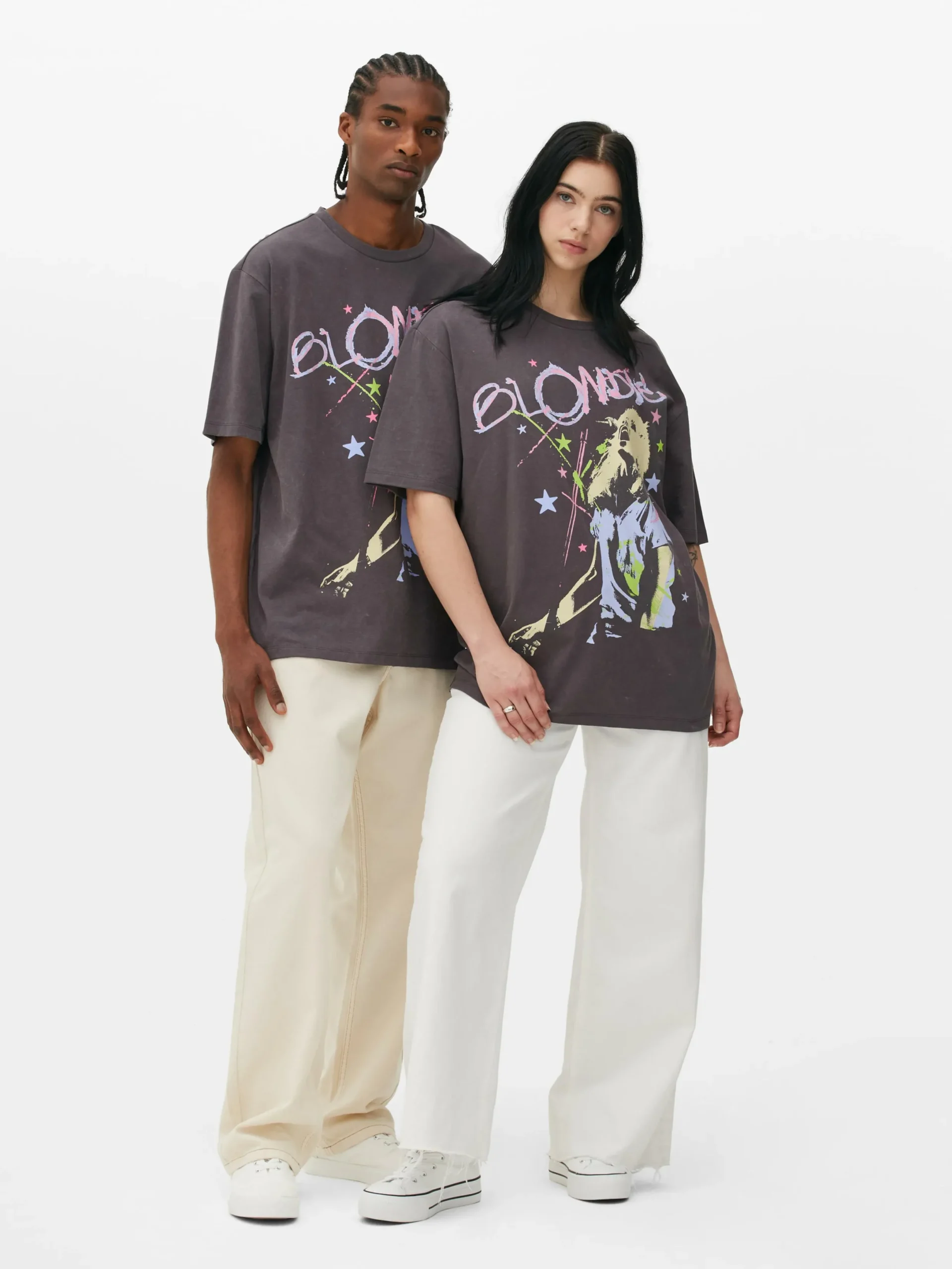 T-Shirts Et Sweat-Shirts À Motifs|Hauts Et T-Shirts|Primark T-shirt Graphique Blondie Anthracite