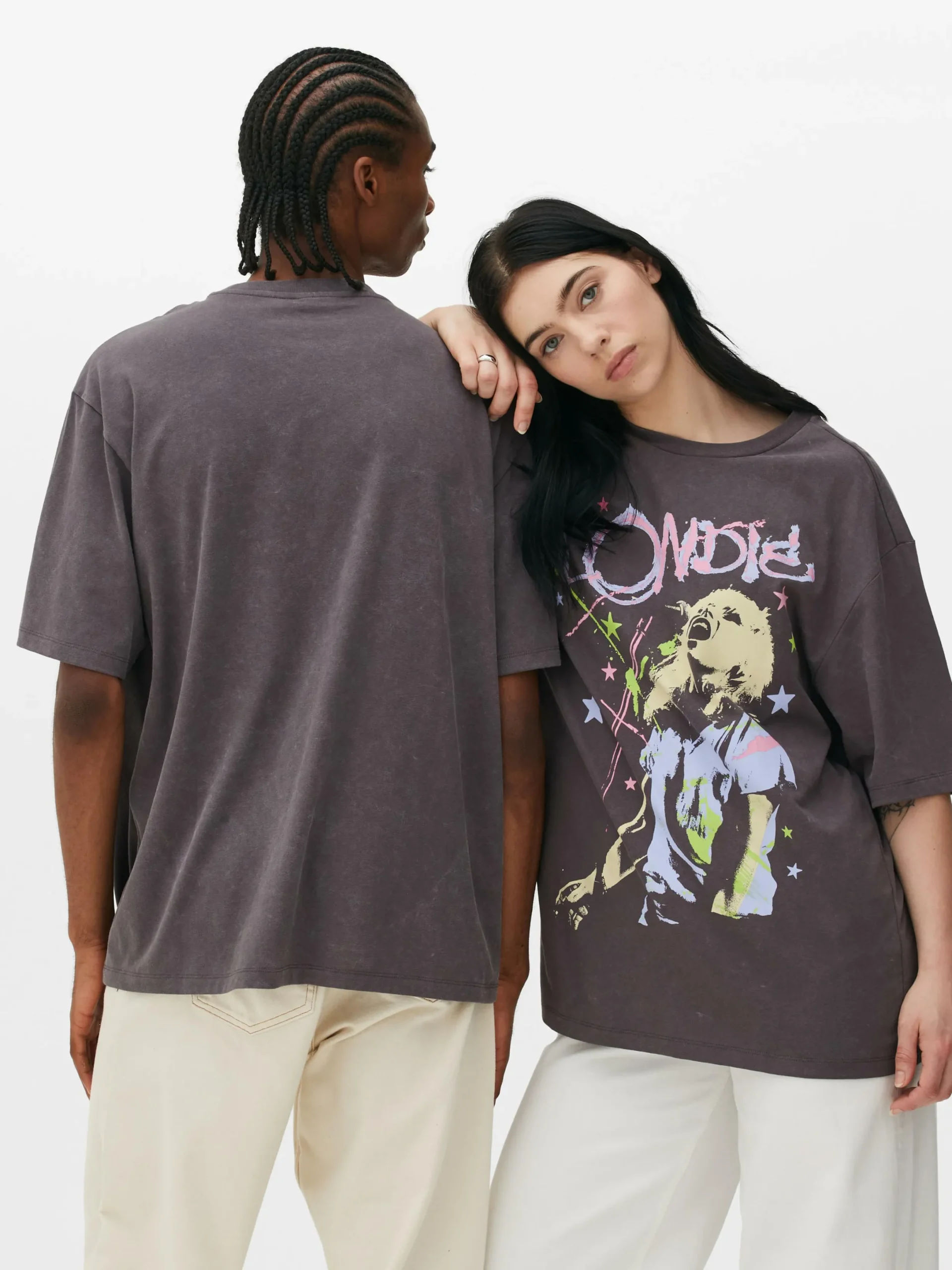 T-Shirts Et Sweat-Shirts À Motifs|Hauts Et T-Shirts|Primark T-shirt Graphique Blondie Anthracite