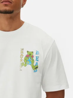 T-Shirts Et Sweat-Shirts À Motifs|Hauts Et T-Shirts|Primark T-shirt Graphique Grateful Dead Blanc