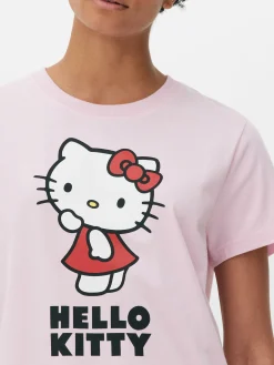 Hauts Et T-Shirts|Primark T-shirt Graphique Hello Kitty Rose