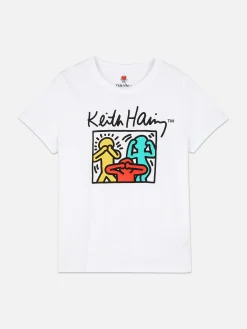 Hauts Et T-Shirts|Primark T-shirt Graphique Keith Haring Blanc