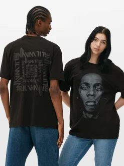 Hauts Et T-Shirts|Hauts Et T-Shirts|Primark T-shirt Graphique Lil Wayne Noir