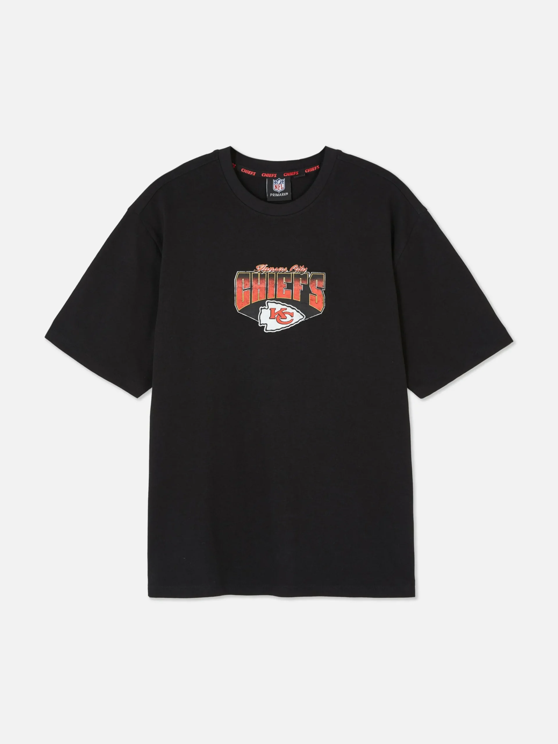 Hauts Et T-Shirts|Primark T-shirt Graphique NFL Kansas City Chiefs Noir