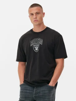 T-Shirts Et Sweat-Shirts À Motifs|Hauts Et T-Shirts|Primark T-shirt Graphique NFL Las Vegas Raiders Anthracite