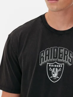 T-Shirts Et Sweat-Shirts À Motifs|Hauts Et T-Shirts|Primark T-shirt Graphique NFL Las Vegas Raiders Anthracite