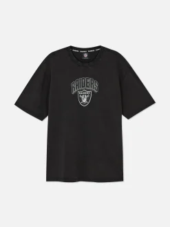 T-Shirts Et Sweat-Shirts À Motifs|Hauts Et T-Shirts|Primark T-shirt Graphique NFL Las Vegas Raiders Anthracite