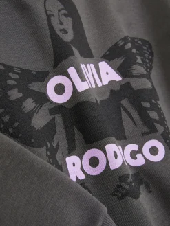 Sweats À Capuche Et Sweat-Shirts|Primark T-shirt Graphique Olivia Rodrigo Anthracite