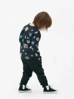 Hauts Et T-Shirts|Primark T-shirt Imprimé à Manches Longues Noir