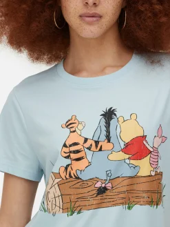 Hauts Et T-Shirts|Primark T-shirt Imprimé Disney Winnie L'ourson Bleu