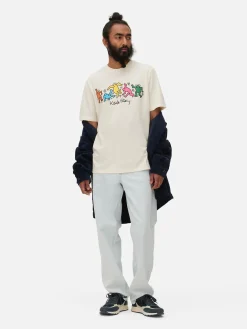 Hauts Et T-Shirts|Primark T-shirt Keith Haring Untitled (Dance) Écru