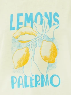 Hauts Et T-Shirts|Primark T-shirt Long En Jersey Jaune citron