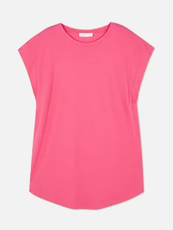 Hauts Et T-Shirts|Primark T-shirt Long Essential Rose