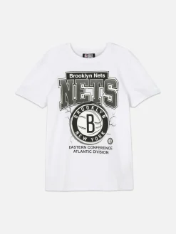Hauts Et T-Shirts|Primark T-shirt NBA Brooklyn Nets Blanc