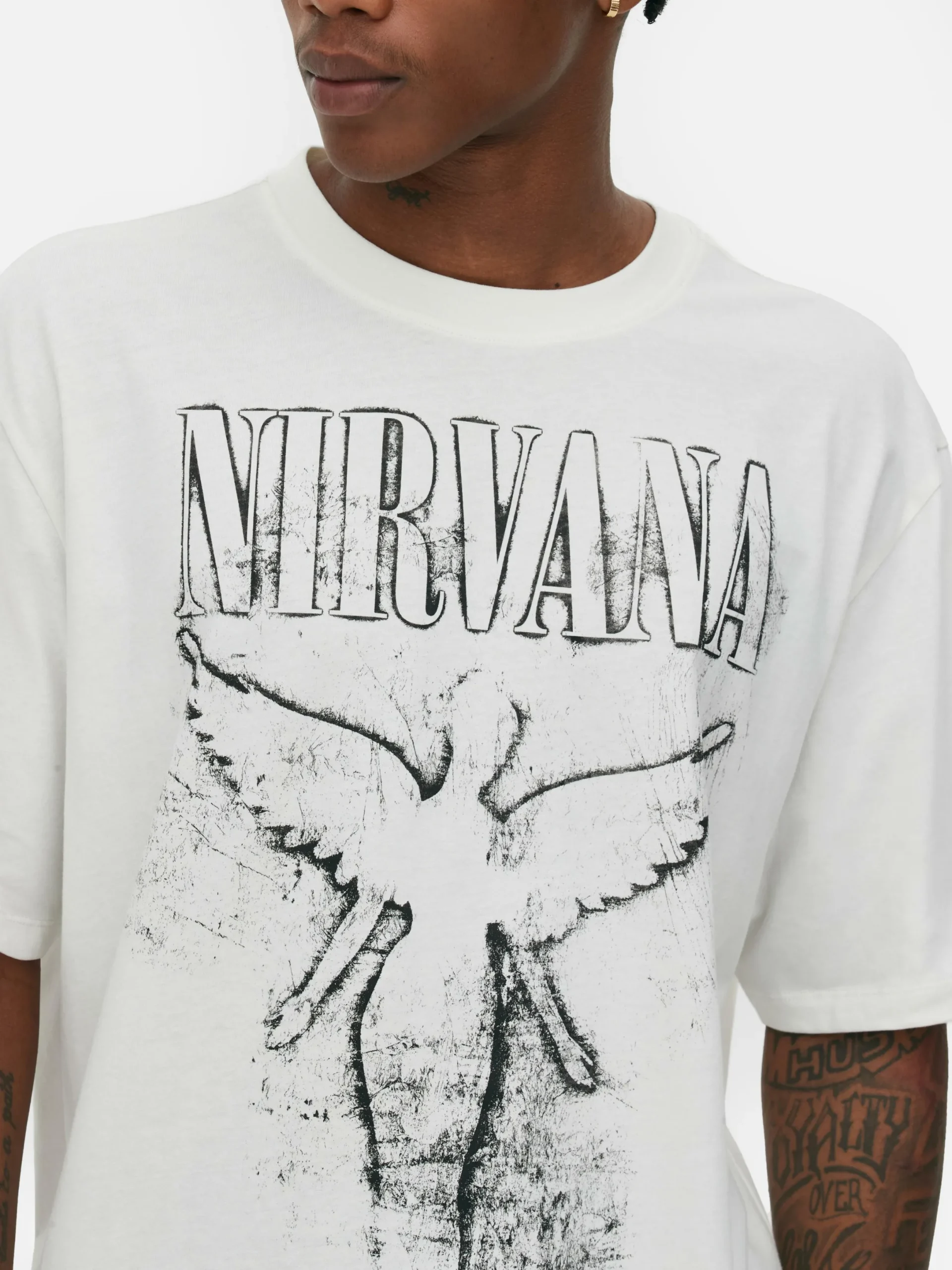 T-Shirts Et Sweat-Shirts À Motifs|Hauts Et T-Shirts|Primark T-shirt Nirvana Tour Écru