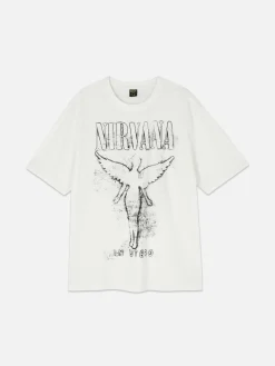 T-Shirts Et Sweat-Shirts À Motifs|Hauts Et T-Shirts|Primark T-shirt Nirvana Tour Écru