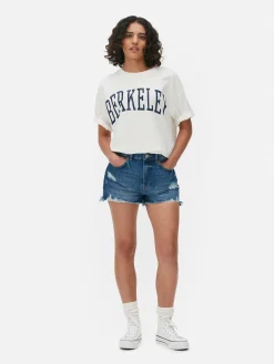 Hauts Et T-Shirts|Primark T-shirt Oversize à Coordonner Berkeley Ivoire