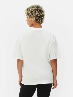 The Nightmare Before Christmas|Tout Halloween|Primark T-shirt Oversize Disney L’Étrange Noël De Monsieur Jack De Tim Burton Blanc