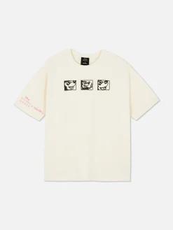 Hauts Et T-Shirts|Primark T-shirt Oversize Disney Mickey Mouse X Keith Haring Blanc