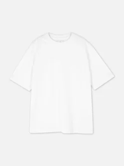 Hauts Et T-Shirts|Primark T-shirt Oversize En Jersey Incontournable Blanc