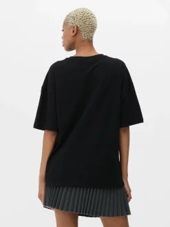 Hauts Et T-Shirts|Primark T-shirt Oversize Hello Kitty Kuromi Noir