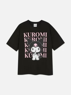 Hauts Et T-Shirts|Primark T-shirt Oversize Hello Kitty Kuromi Noir