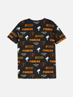 Hauts Et T-Shirts|Primark T-shirt Pokémon électrique Pikachu Noir