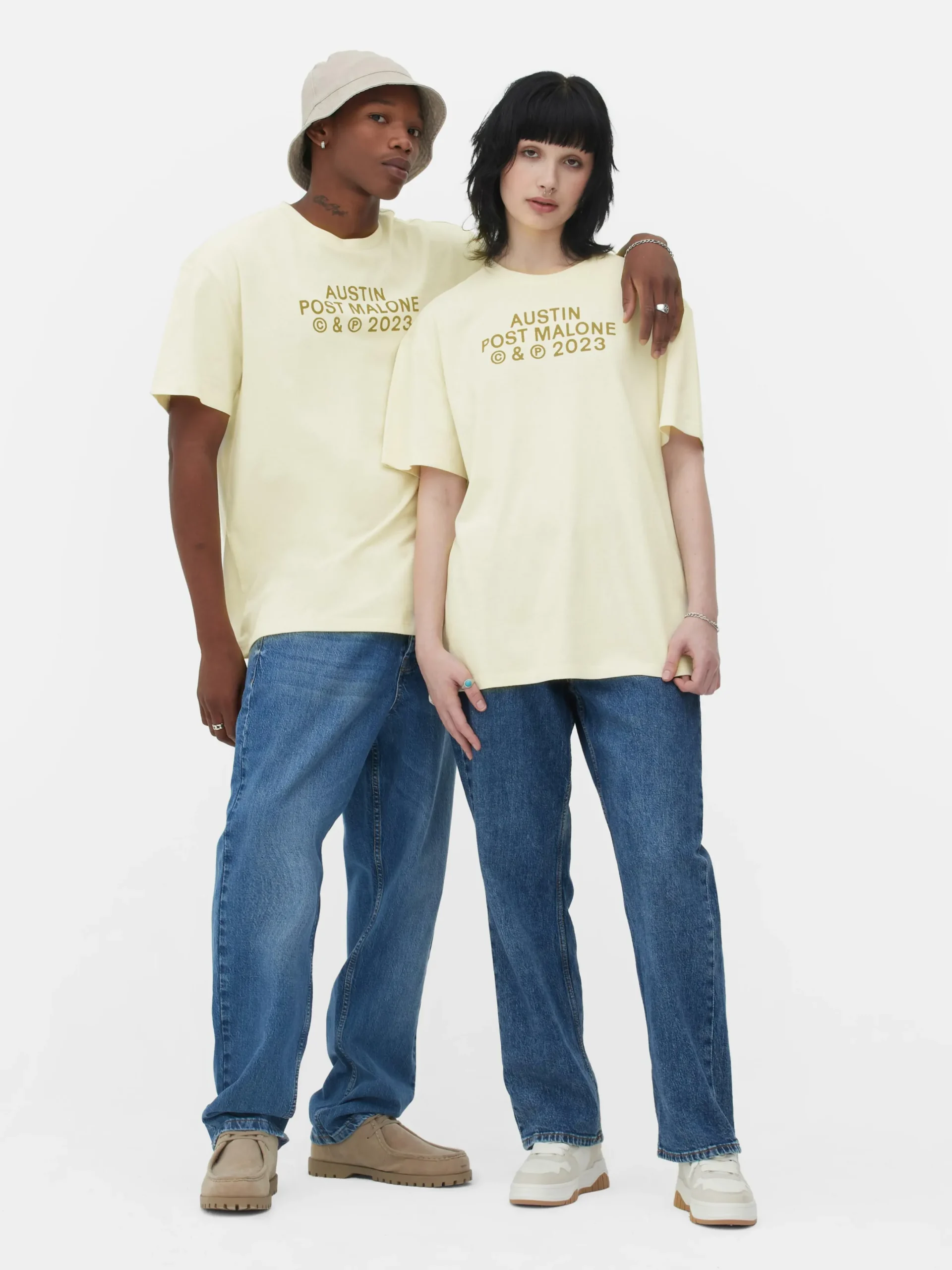 T-Shirts Et Sweat-Shirts À Motifs|Hauts Et T-Shirts|Primark T-shirt Post Malone Austin Tournée 2023 Écru