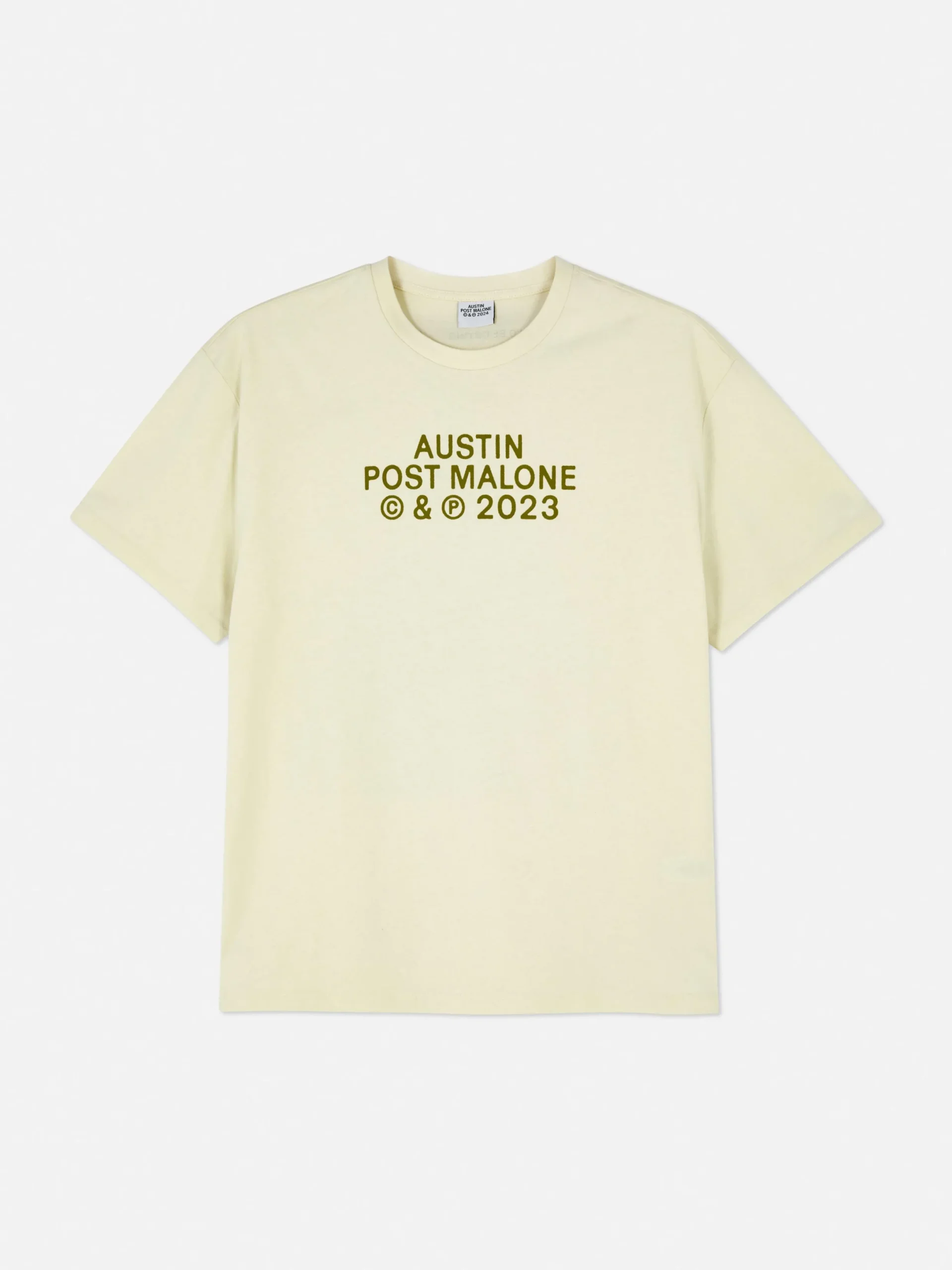 T-Shirts Et Sweat-Shirts À Motifs|Hauts Et T-Shirts|Primark T-shirt Post Malone Austin Tournée 2023 Écru
