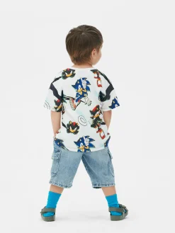 Hauts Et T-Shirts|Primark T-shirt Sonic Le Hérisson Et Shadow Écru