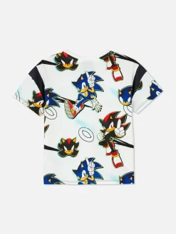 Hauts Et T-Shirts|Primark T-shirt Sonic Le Hérisson Et Shadow Écru