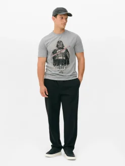 Hauts Et T-Shirts|Primark T-shirt Star Wars Dark Vador Gris chiné