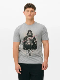 Hauts Et T-Shirts|Primark T-shirt Star Wars Dark Vador Gris chiné