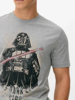 Hauts Et T-Shirts|Primark T-shirt Star Wars Dark Vador Gris chiné