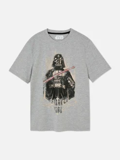 Hauts Et T-Shirts|Primark T-shirt Star Wars Dark Vador Gris chiné