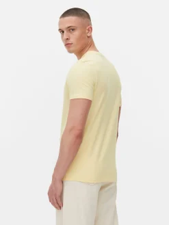 Hauts Et T-Shirts|Primark T-shirt Stretch Classique Jaune