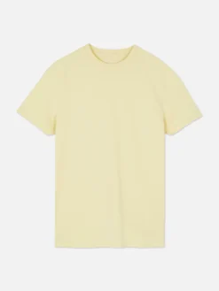 Hauts Et T-Shirts|Primark T-shirt Stretch Classique Jaune